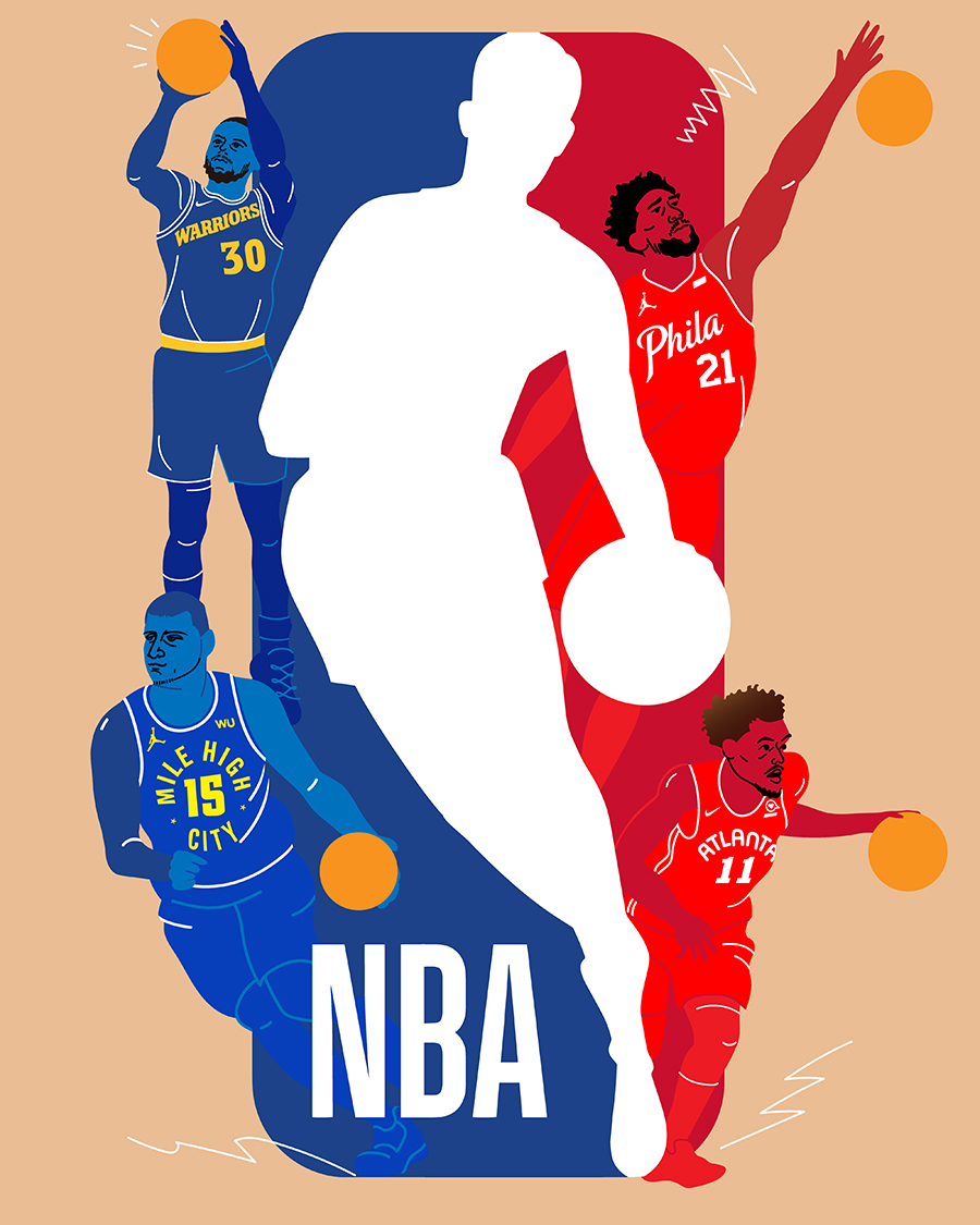 Steph Curry, Joel Embiid, Nikola Jokić, Trae Young